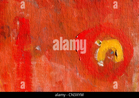 bemalte Leinwand orange Hintergrund und Struktur Stockfoto