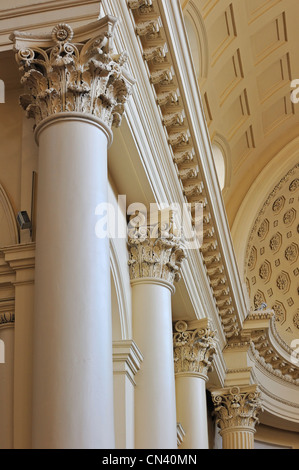 Die Kirche von Saint Jacques-Sur-Coudenberg mit korinthischen Säulen, Brüssel, Belgien Stockfoto