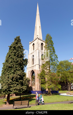 Saint Andrew Spire Worcester England Stockfoto