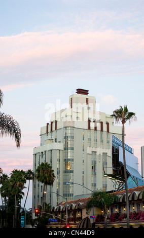 Das Art-déco-Sunset Tower Hotel auf dem Sunset Strip in Los Angeles, CA Stockfoto