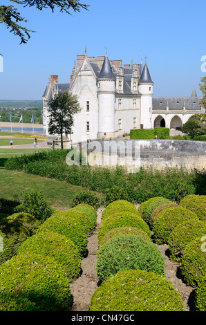 Frankreich, Indre et Loire, Loire-Tal, Weltkulturerbe der UNESCO, Amboise, Schloss aus dem 15. Jahrhundert Stockfoto