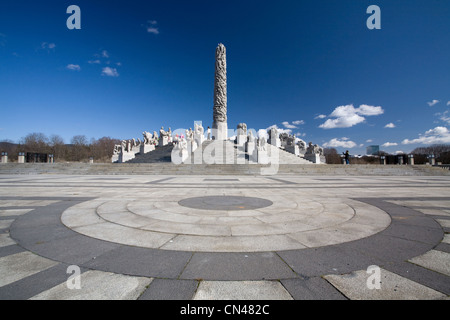 Norwegen, Oslo, park Frogner (Frognerpark) wo 214 Statuen des norwegischen Künstlers Gustaf Vigeland Park gezeigt werden Stockfoto