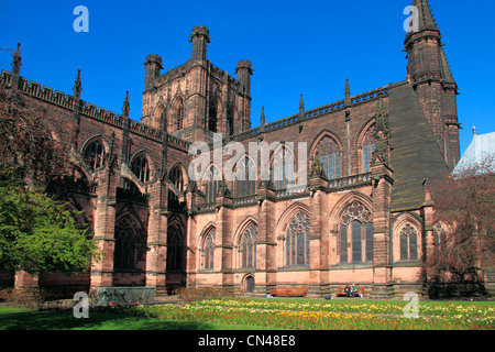 Cheshire Chester Kathedrale in England Stockfoto