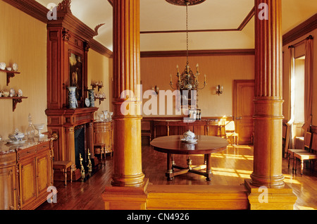 Frankreich, Gironde, Pauillac, Château Pontet Canet, Esszimmer Stockfoto