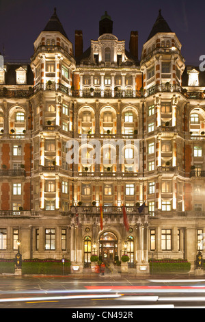 Vereinigtes Königreich, London, Knightsbridge, Mandartin Oriental Hotel, erbaut 1889 mit Blick auf den Hyde Park Stockfoto