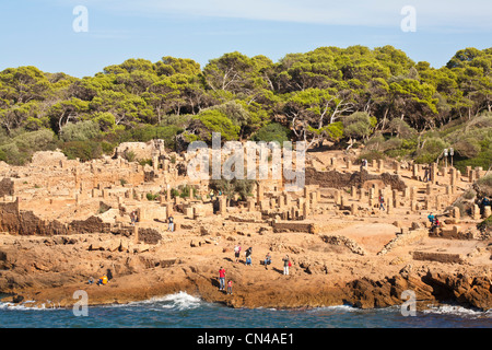 Algerien, Tipaza Wilaya Tipasa Mauretanien Ruinen Weltkulturerbe der UNESCO, alten punischen Handelsposten von Rom besetzt, Stockfoto