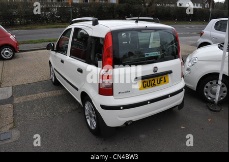 Fiat Panda Mylife in weiß Stockfoto