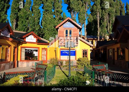 Argentinien, Patagonien, Santa Cruz Provinz, El Calafate, Einkaufszentrum Paseo de Los Pájaros Stockfoto