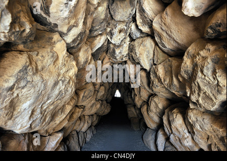 Türkei, Zentral-Anatolien, in der Nähe von Bogazkale (Bogazköy), Hattusa Hittite Website Weltkulturerbe von Unesco, Yerkapi, Ausfallspforte Stockfoto