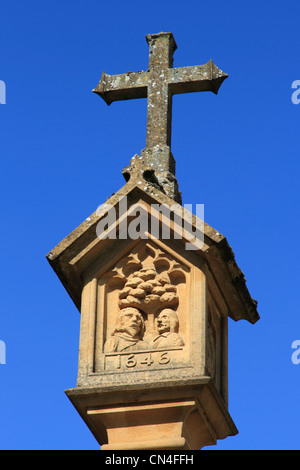 England Gloucestershire Stow-on-the-Wold Markt Kreuz Stockfoto