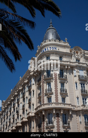 Frankreich, Alpes Maritimes, Cannes, Croisette, Carlton Intercontinental Hotel palace Stockfoto