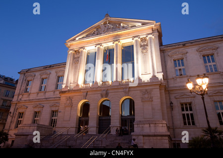 Frankreich, Alpes Maritimes, schön, Vieux Nice, Place du Palais de Justice, Justiz Gericht, Fassade Stockfoto