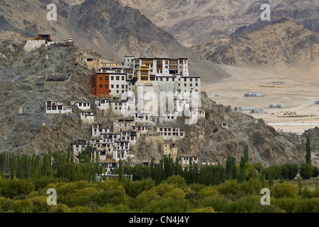 Indien, Jammu und Kashmir, Ladakh Region, Ausläufern des Himalaya, Kloster über Leh Stockfoto