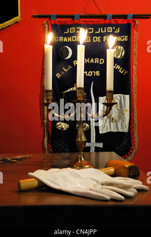 Frankreich, Paris, Grande Loge de France (GLDF, Grand Lodge of France), Masonic Temple Stockfoto