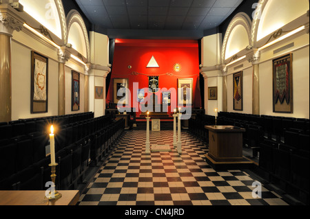 Frankreich, Paris, Grande Loge de France (GLDF, Grand Lodge of France), Masonic Temple Stockfoto