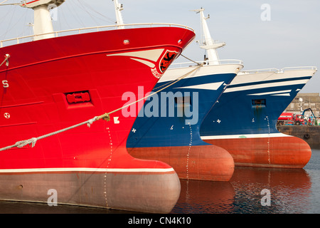 Deepsea Trawler neben dem Hafen von Fraserburgh N.E.Schottland Teil Scottish Fishing Fleet UK Stockfoto