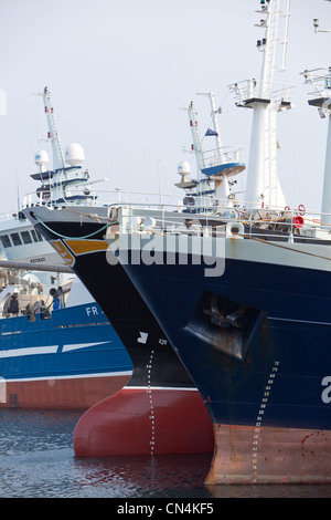 Deepsea Trawler neben dem Hafen von Fraserburgh N.E.Schottland Teil Scottish Fishing Fleet UK Stockfoto