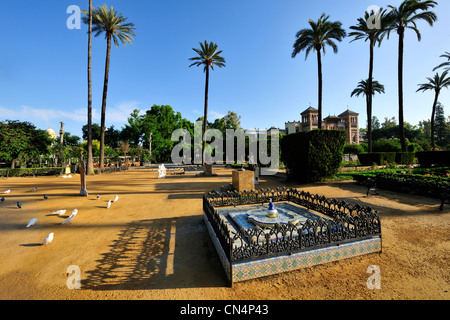 Spanien, Andalusien, Sevilla, Parque de Maria Luisa, Plaza America Stockfoto