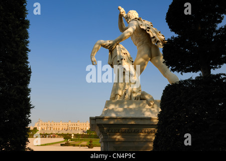 Frankreich, Yvelines, Statue des Parks von Schloss Versailles, von der UNESCO als Welterbe gelistet Stockfoto