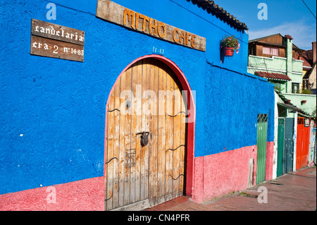 Cundinamarca Abteilung, Bogota, Kolumbien, La Candelaria Bezirk, Mitho Cafe Stockfoto