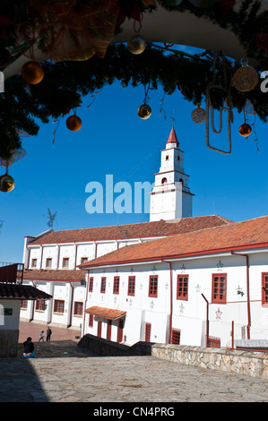 Kolumbien, Cundinamarca Abteilung, Bogota, Mount Monserrate (3152 m), Kirche der schwarzen Madonna von Monserrate Stockfoto