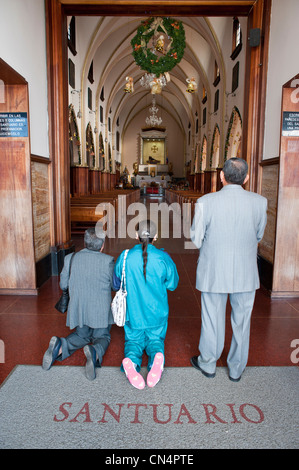 Kolumbien, Cundinamarca Abteilung, Bogota, Mount Monserrate (3152 m), Kirche der schwarzen Madonna von Monserrate Stockfoto