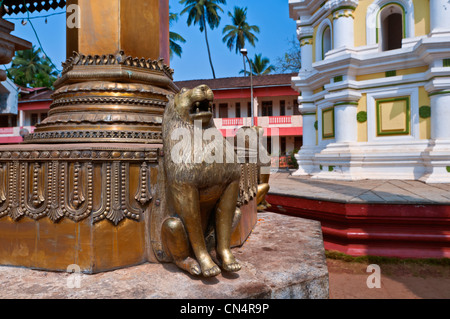 Mahalsa hinduistische Tempel Mardol Dorf Ponda Goa Indien Stockfoto