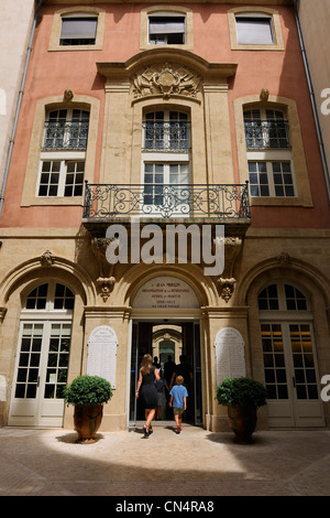 Frankreich, Herault, Beziers, Haupteingang des Rathauses Stockfoto