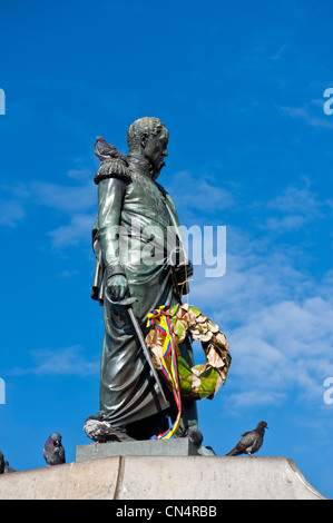 Kolumbien, Cundinamarca Abteilung, Bogota, Plaza Bolivar Statue von Simon Bolivar General und Politiker den Spitznamen des Befreiers Stockfoto