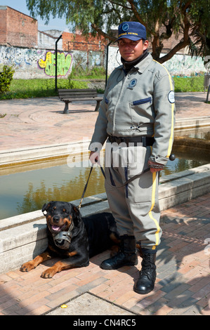 Kolumbien, Cundinamarca Abteilung, Bogota, Innenstadt, Wachmann Stockfoto