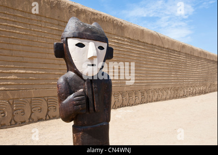 Peru, La Libertad Provinz, Chan Chan, Zitadelle als Weltkulturerbe der UNESCO, Chimu Reich Hauptstadt, XIV-XV Jahrhundert aufgeführt Stockfoto