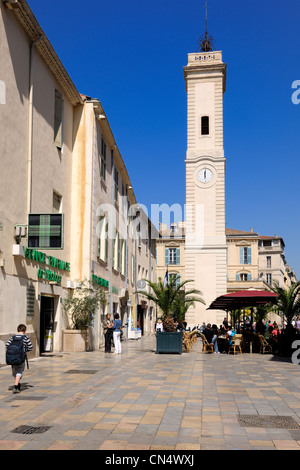 Frankreich, Gard, Nimes, place de l ' Horloge Stockfoto