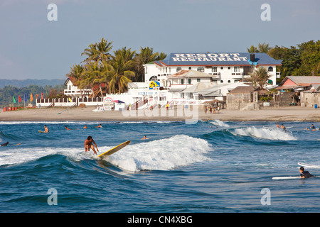 Philippinen, Insel Luzon, La Union, San Fernando, der Surf Strand von San Juan Stockfoto