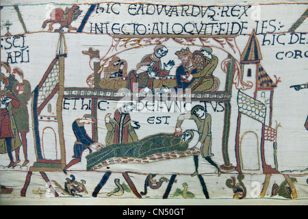 Frankreich-Normandie-Calvados - Bayeux: Bayeux Tapestry der Teppich von