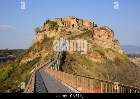 Italien, Latium, Civita di Bagnoregio Stockfoto