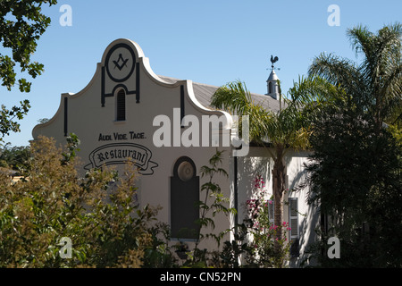 Alte Masonic Hall, "Audi, Vide, Tace", Swellendam, Garden Route Südafrika Stockfoto