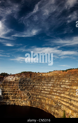 Kupfer, meine offene Grube Atalaya Rio Tinto (Spanien) Stockfoto