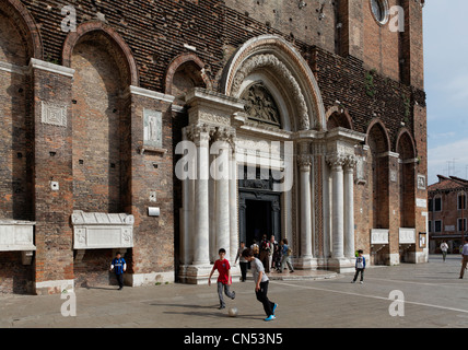 Italien, Venetien, Venedig, Weltkulturerbe der UNESCO, Castello Bezirk, Basilica di San Giovanni e Paolo, bekannt als San Stockfoto