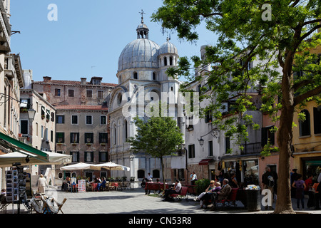 Italien, Venetien, Venedig, Weltkulturerbe der UNESCO, Stadtteil Castello, Santa Maria Nova Square, Santa Maria dei Stockfoto