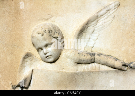 Ein Engel auf dem Friedhof in Venedig Stockfoto