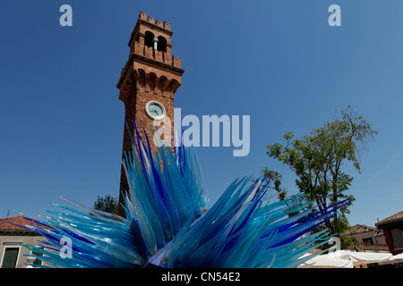 Italien, Veneto, Venedig, aufgeführt als Weltkulturerbe von der UNESCO, Insel Murano, Campo San Stefano und Comet Glassternen von Simeone Stockfoto