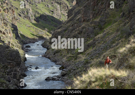 Wanderweg des Imnaha River, Hells Canyon, Oregon. Stockfoto