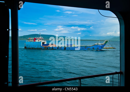 Indonesien, Java, Provinz Ost-Java, Banyuwangi Hafen für die Fähren zwischen Banyuwangi und Gilimanuk Stockfoto