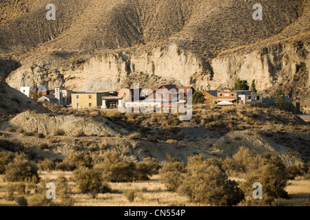 Spanien, Andalusien, Almeria, Filmstudios Western Leon Mini Hollywood in die Wüste von Tabernas, Naturpark Bereich Stockfoto