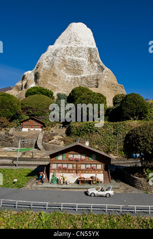 Swissminiatur Melide, Kanton Tessin, Schweiz Stockfoto