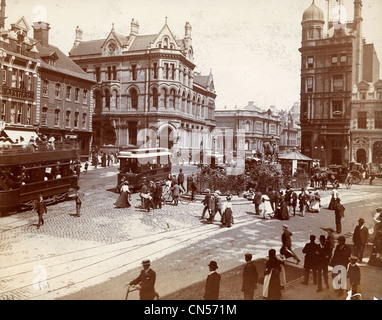 C der Queen Square, Wolverhampton, 1910. Stockfoto