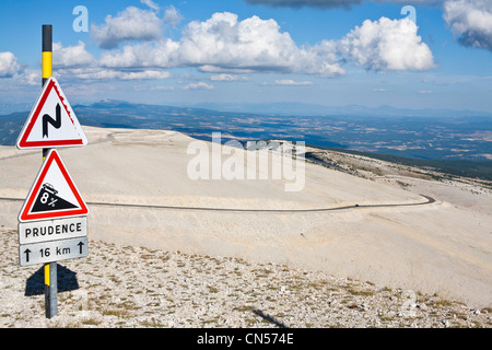 Frankreich, Vaucluse, Monts de Vaucluse, Mont Ventoux mit einer Höhe von 1912 Meter und aufgeführt als Reserve de Lebensraum durch Stockfoto