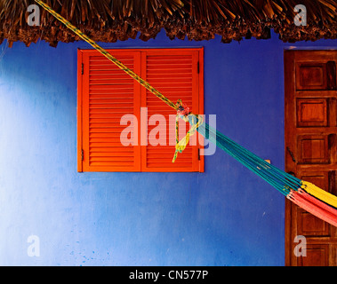 Hotel Pez de Oro am Strand von Monterrico, Guatemala Stockfoto