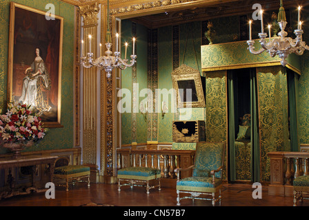 Frankreich, Seine et Marne, Maincy, Chateau de Vaux le Vicomte, der König Schlafgemach Stockfoto