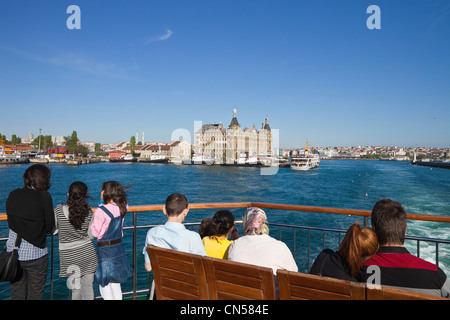 Türkei, Istanbul, asiatische Seite, eröffnete im Jahre 1908 im neoklassizistischen Stil Deutsch Ferryto Kadiköy Istasyonu Haydarpasa Bahnhof Stockfoto